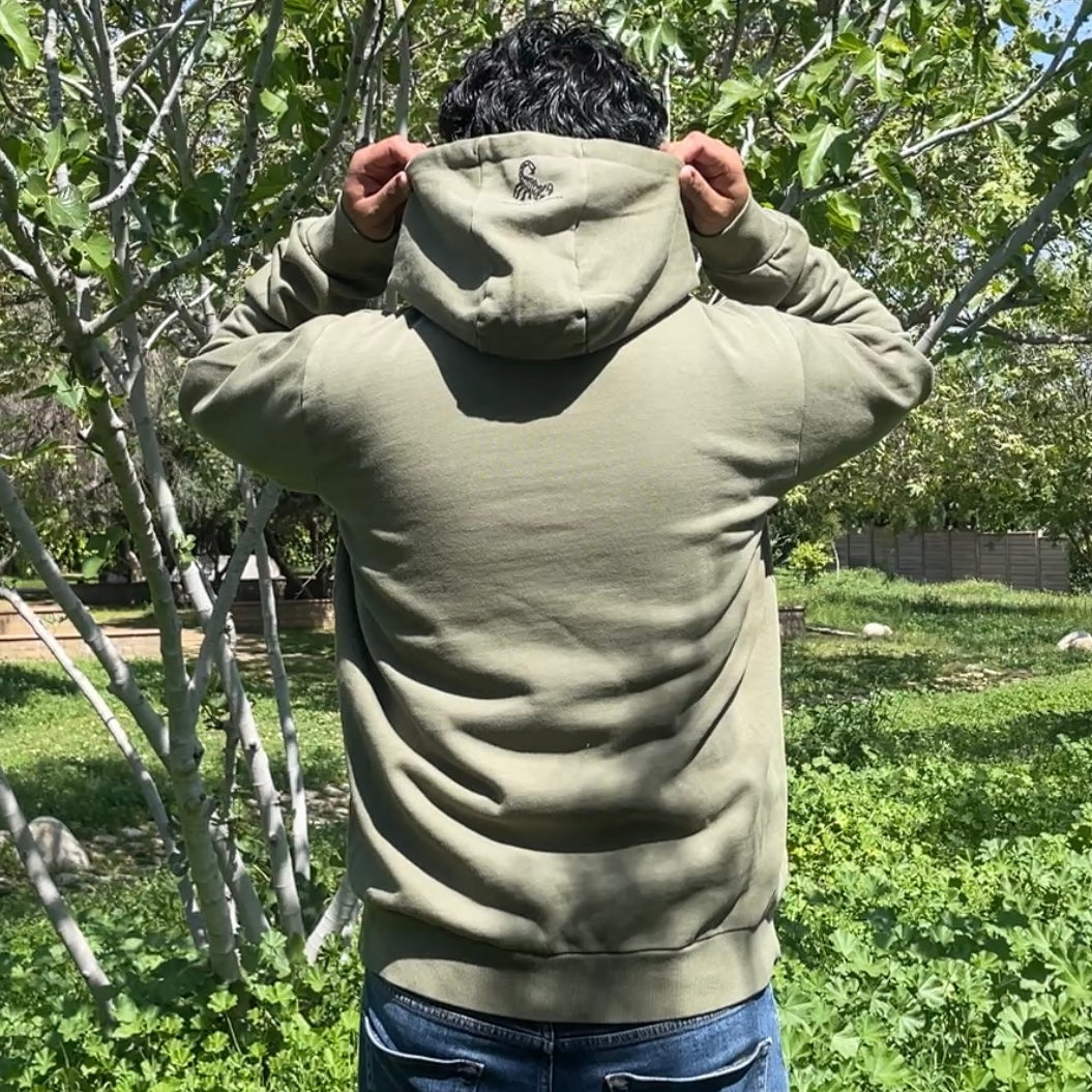 Olive Drab Green Mis Plantitas Bonitas Fleece Hoodie