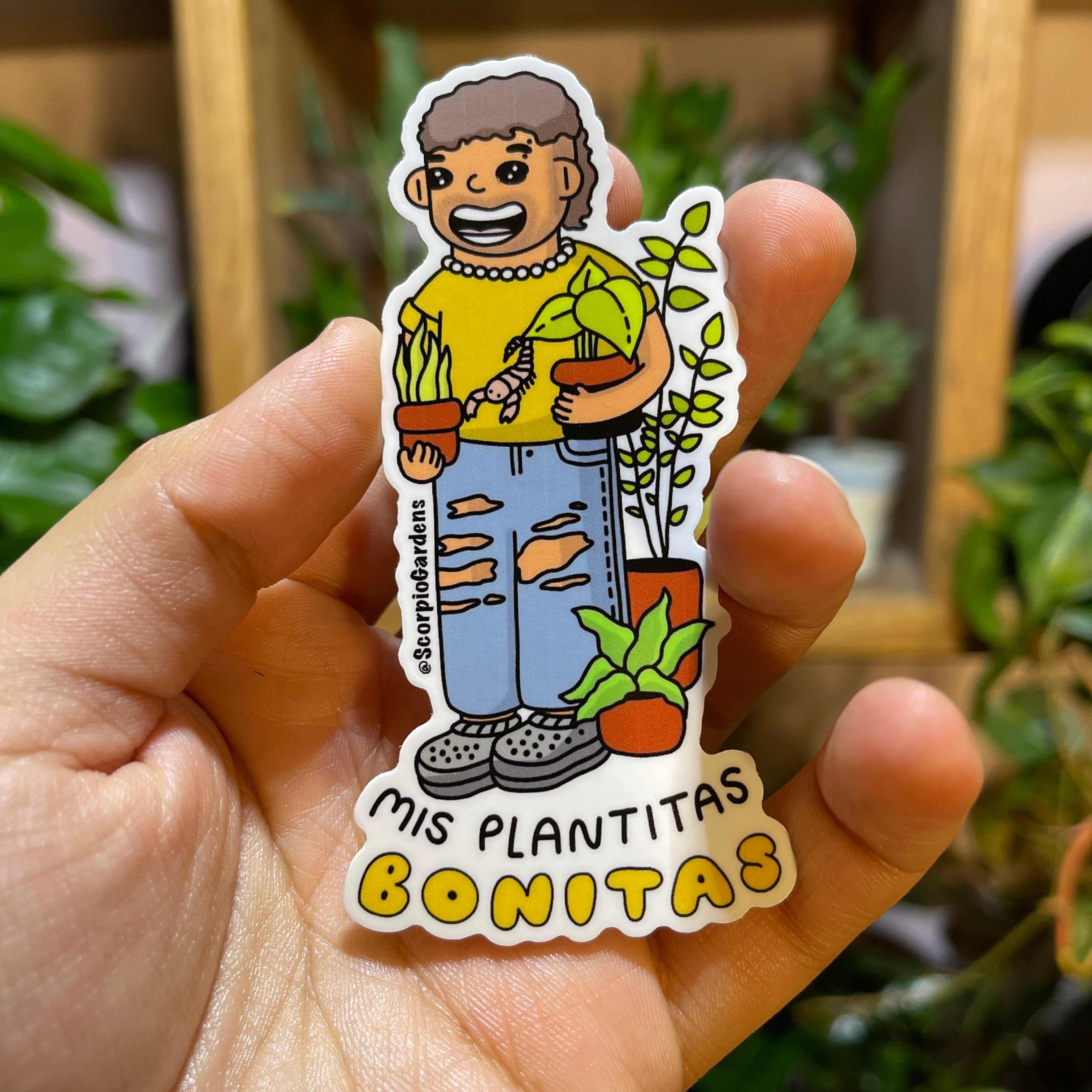 Mis Plantas Bonitas Sticker Scorpio Gardens