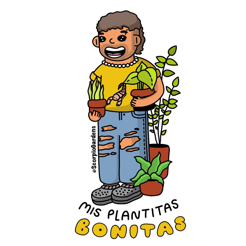 Mis Plantas Bonitas Sticker Scorpio Gardens